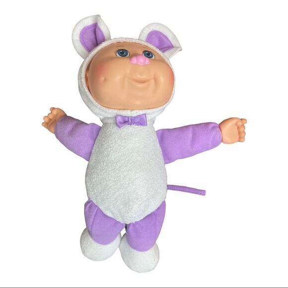 Cabbage Patch Kids Cuties Doll: 9" Fantasy - Mouse Blue Eyes Purple CPK - Picture 1 of 5